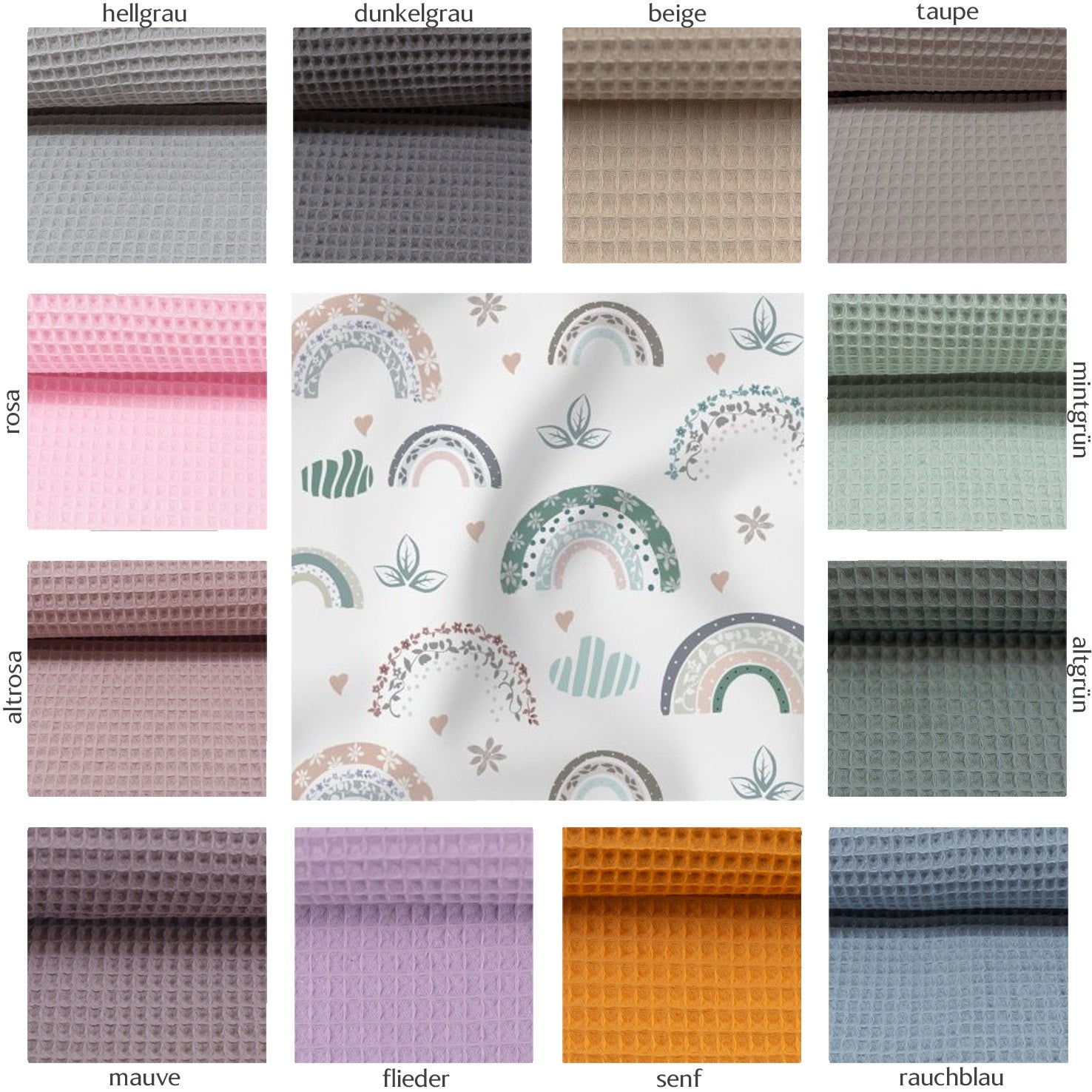 Bettschlange "Regenbogen pastell"